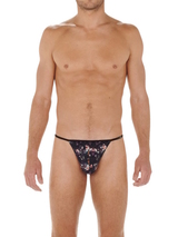 HOM Sebastian noir/print string pour hommes