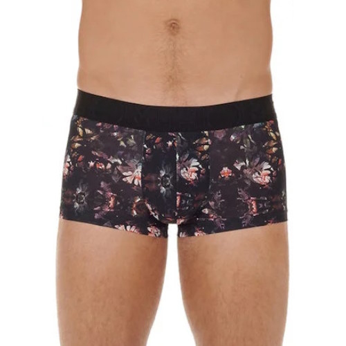 HOM Sebastian noir/print sport trunk