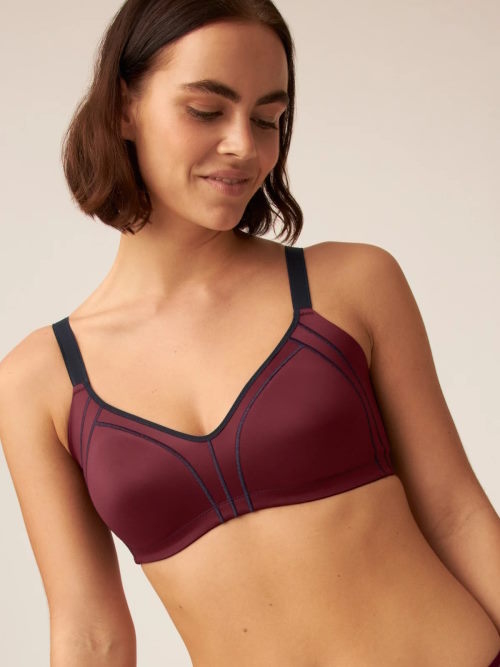 Naturana Minimizer bordeaux soutien-gorge sans armatures en dentelle
