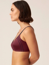 Naturana Minimizer bordeaux soutien-gorge sans armatures en dentelle