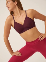 Naturana Side smoother bordeaux soutien-gorge sans armatures en dentelle