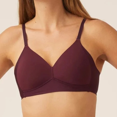 Naturana Side smoother bordeaux soutien-gorge sans armatures en dentelle