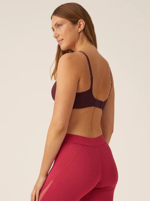 Naturana Side smoother bordeaux soutien-gorge sans armatures en dentelle