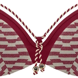 Maillots de bain Marlies Dekkers Neptuna rouge/print bikinitop push up
