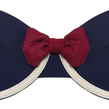 Maillots de bain Marlies Dekkers Sailor Mary bleu marine/ivoire haut de bikini préformé