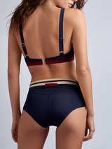 Maillots de bain Marlies Dekkers Starboard bleu marine/rouge bikinitop push up