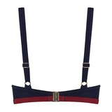 Maillots de bain Marlies Dekkers Starboard bleu marine/rouge bikinitop push up