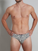 Tom Tailor Camo noir/kaki slip pour hommes