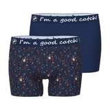 Un poisson nommé Fred Masks bleu marine/print boxer