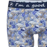 Un poisson nommé Fred Guitars bleu/print boxer