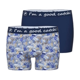 Un poisson nommé Fred Guitars bleu/print boxer