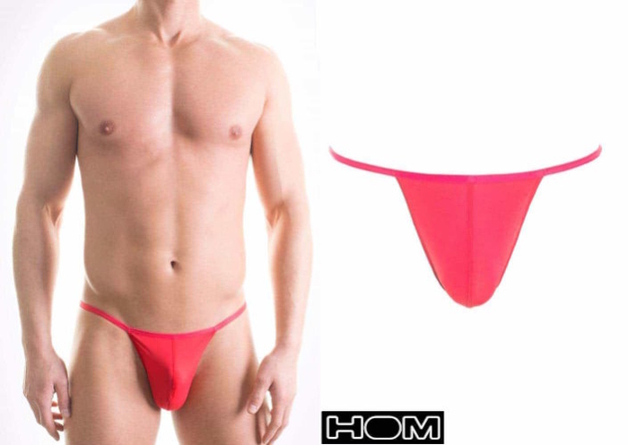 HOM Plume rouge string pour hommes