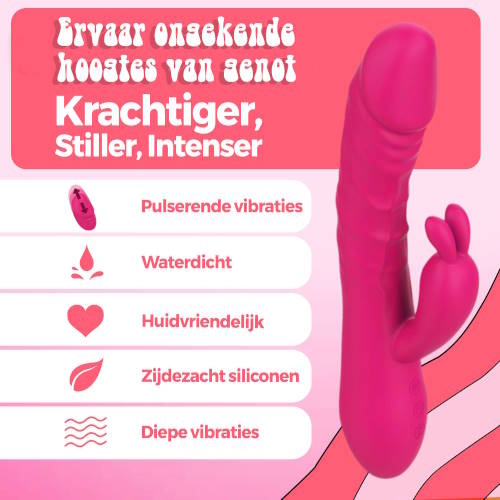 PureVibe Magic Pulsing rose vibromasseur lapin