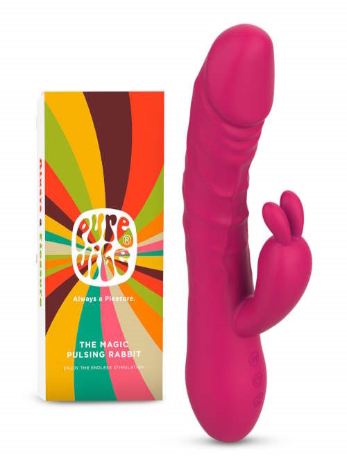 PureVibe Magic Pulsing rose vibromasseur lapin