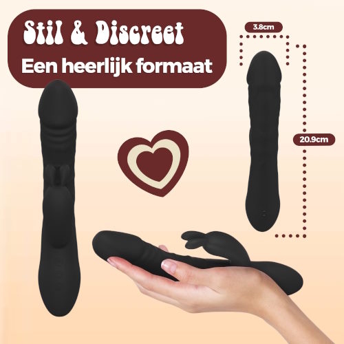 PureVibe Magic Pulsing noir vibromasseur lapin