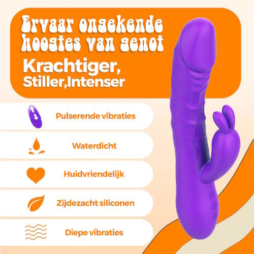 PureVibe Magic Pulsing violet vibromasseur lapin
