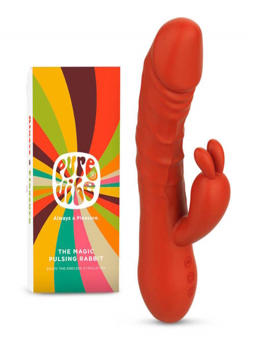 PureVibe Magic Pulsing orange vibromasseur lapin