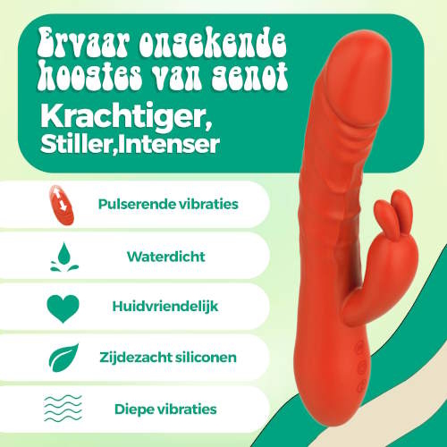 PureVibe Magic Pulsing orange vibromasseur lapin