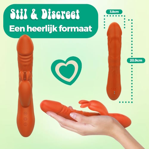 PureVibe Magic Pulsing orange vibromasseur lapin