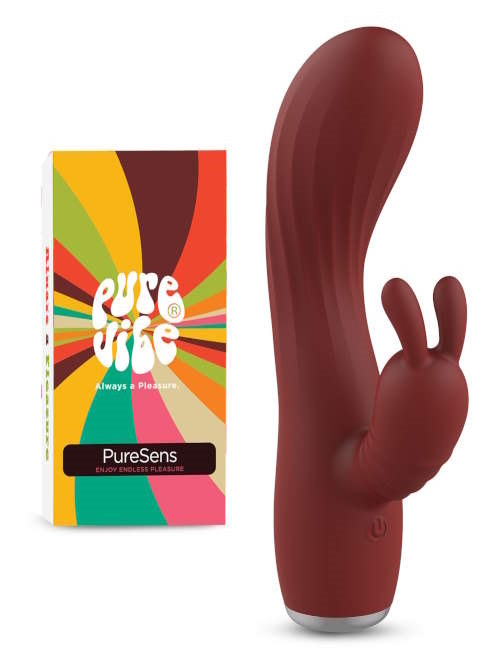 PureVibe PureSens bordeaux vibromasseur lapin