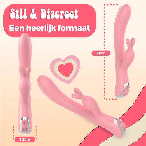PureVibe LELA rose pastel vibromasseur lapin