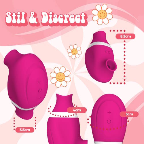 PureVibe Oral Air-Pulse Lover rose vibromasseur clitoris