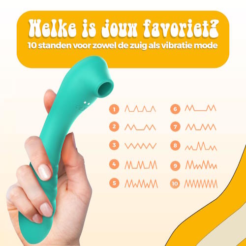 PureVibe Vibrating Air-Pulse Massager green vibromasseur clitoris
