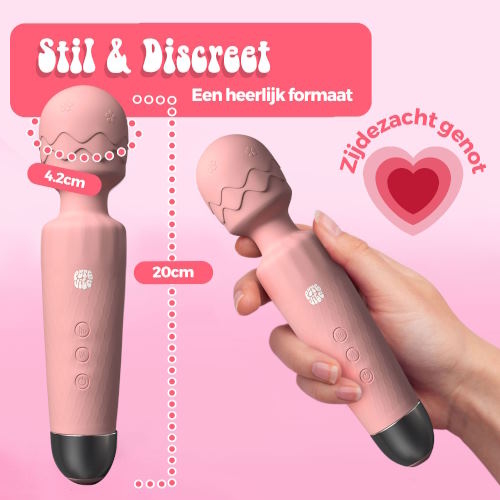 PureVibe SilkTouch rose pastel vibromasseur baguette