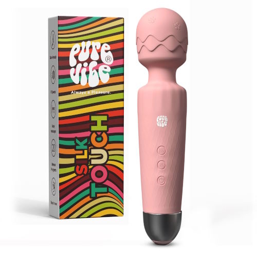 PureVibe SilkTouch rose pastel vibromasseur baguette