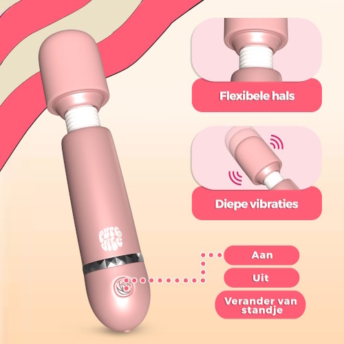PureVibe ItsyBitsy rose pastel vibromasseur baguette