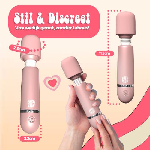PureVibe ItsyBitsy rose pastel vibromasseur baguette