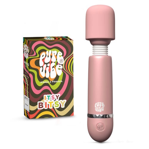 PureVibe ItsyBitsy rose pastel vibromasseur baguette
