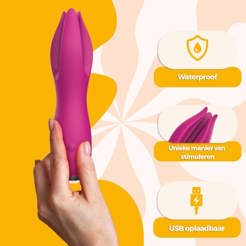PureVibe Bliss Blossom violet vibromasseur baguette
