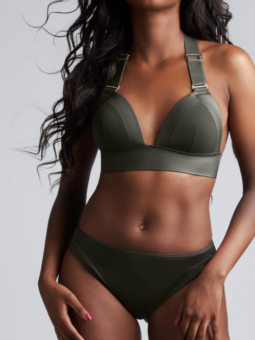 Maillots de bain Marlies Dekkers Cache Coeur vert haut de bikini préformé