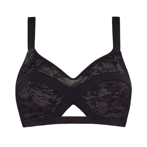 Marlies Dekkers Wing Power grijs/zwart soutien-gorge sans armatures en dentelle
