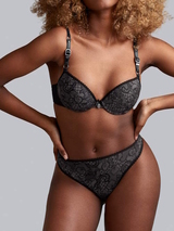 Marlies Dekkers Lioness of Britanny grijs/zwart soutien-gorge push up