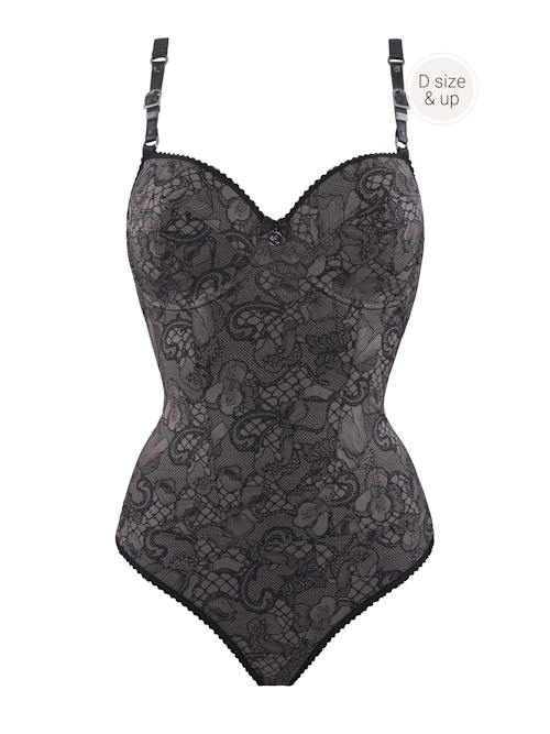 Marlies Dekkers Lioness of Britanny grijs/zwart corselet