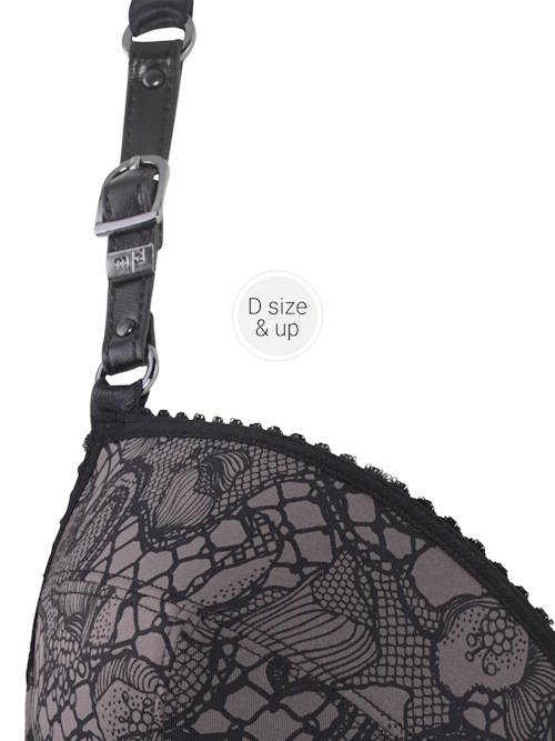 Marlies Dekkers Lioness of Britanny grijs/zwart corselet