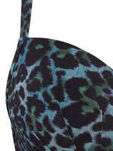 Maillots de bain Marlies Dekkers Panthera noir/vert bikinitop push up