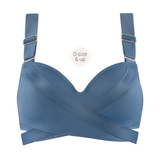 Maillots de bain Marlies Dekkers Cache Coeur jeans bleu haut de bikini préformé