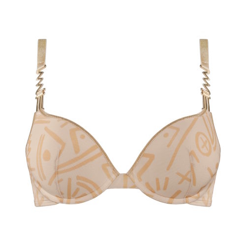 Marlies Dekkers Golden Caro ivoire/print soutien-gorge push up