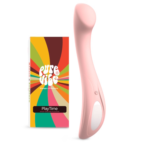 PureVibe PlayTime rose pastel g-spot vibromasseur