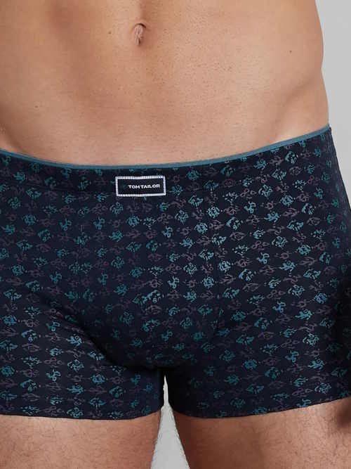 Tom Tailor Monté bleu marine/print modal boxer