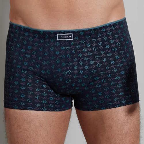 Tom Tailor Monté bleu marine/print modal boxer