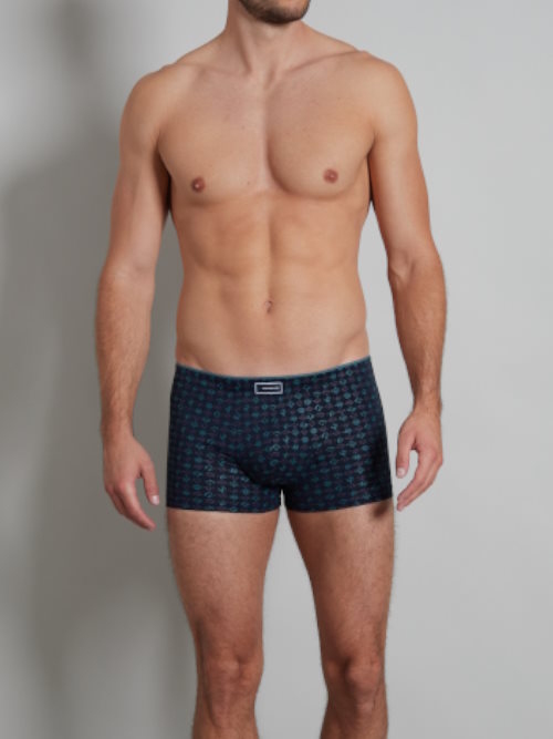 Tom Tailor Monté bleu marine/print modal boxer