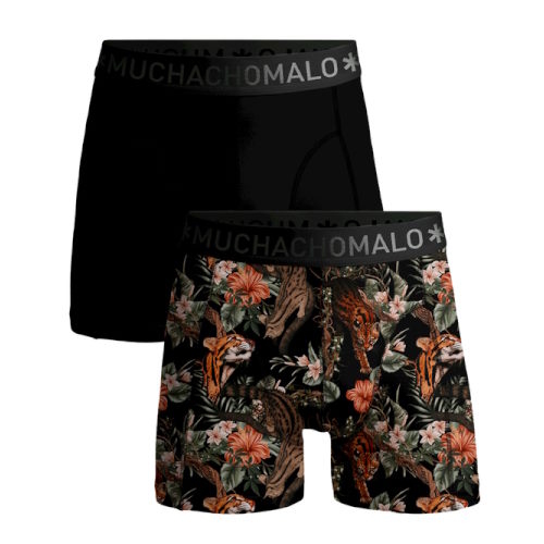 Muchachomalo Tiger noir/print modal boxer