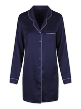 LingaDore Night Blue Ribbon bleu marine chemise de nuit