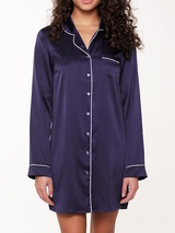 LingaDore Night Blue Ribbon bleu marine chemise de nuit