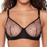 LingaDore Black Flower noir soutien-gorge sans forme