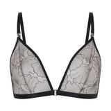 LingaDore Black Flower noir soutien-gorge sans armatures en dentelle